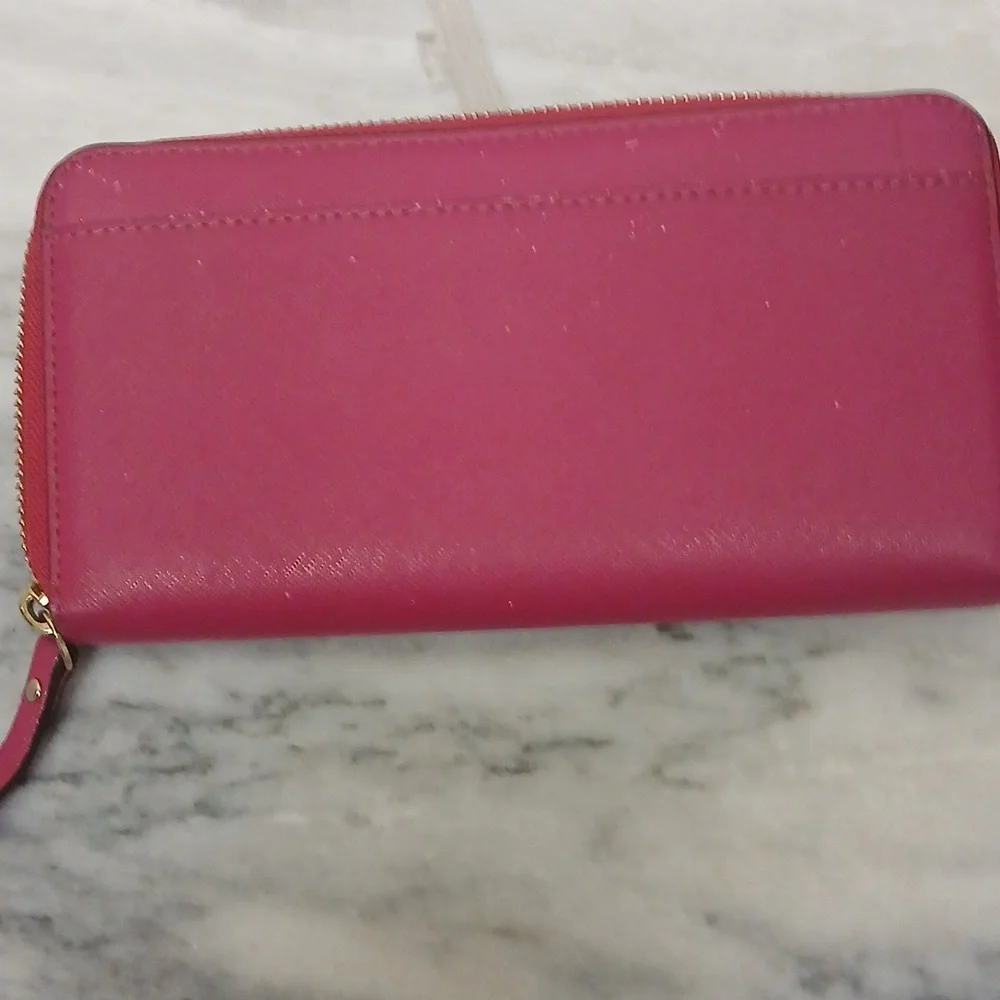 KATE SPADE LONG FUSHIA/PINK/ROSE COLORED WALLET FOR REHAB